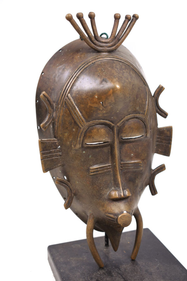 Mask - Bronze -Kpeliye - Senufo - Ivory Coast