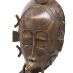 Mask - Bronze -Kpeliye - Senufo - Ivory Coast