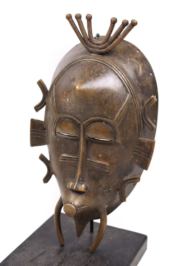 Mask - Bronze -Kpeliye - Senufo - Ivory Coast