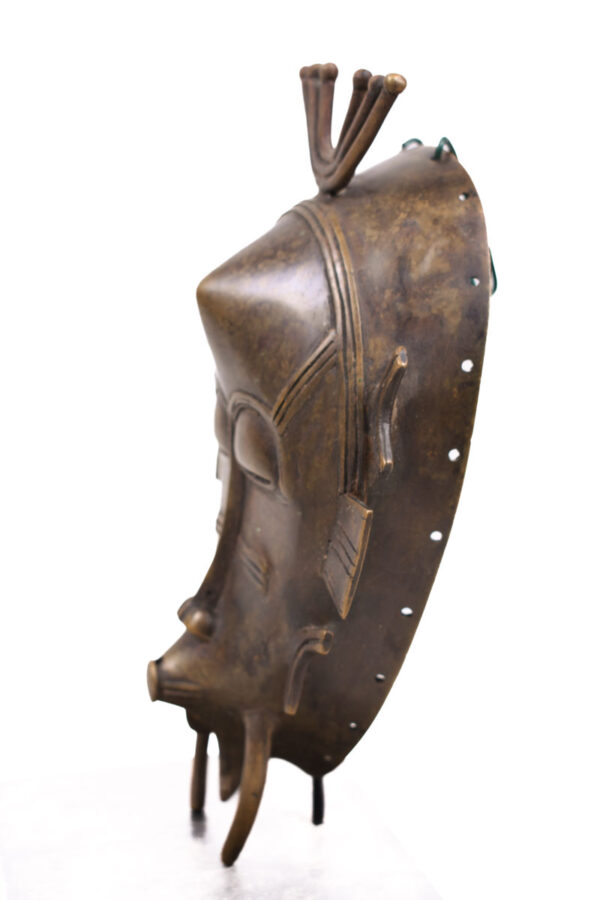 Mask - Bronze -Kpeliye - Senufo - Ivory Coast