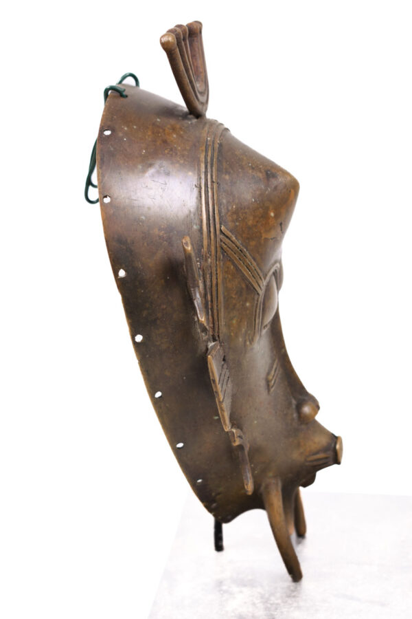 Mask - Bronze -Kpeliye - Senufo - Ivory Coast