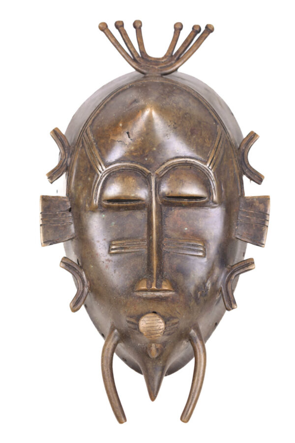 Mask - Bronze -Kpeliye - Senufo - Ivory Coast
