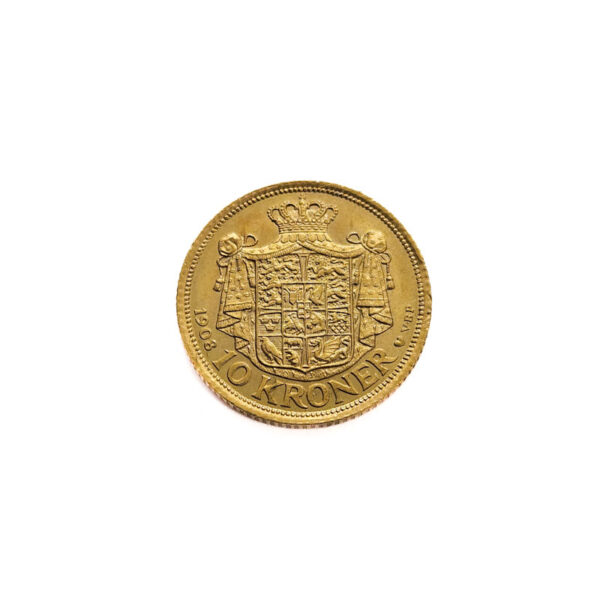 Denmark 10 Kroner 1908 Frederik VIII