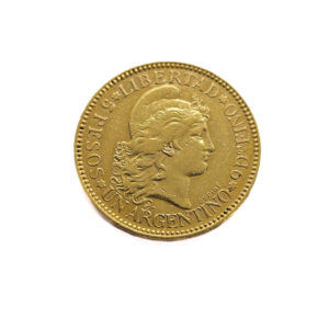 Argentina 5 Pesos 1883 Liberty Head
