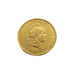 Argentina 5 Pesos 1888 Liberty Head