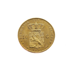 Nederland 10 Gulden 1897 Wilhelmina - Gold + Silver