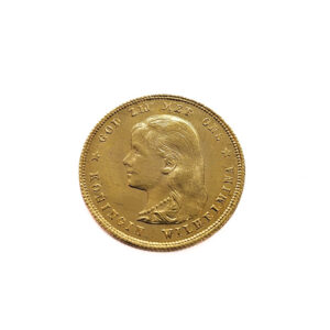Nederland 10 Gulden 1897 Wilhelmina - Gold + Silver