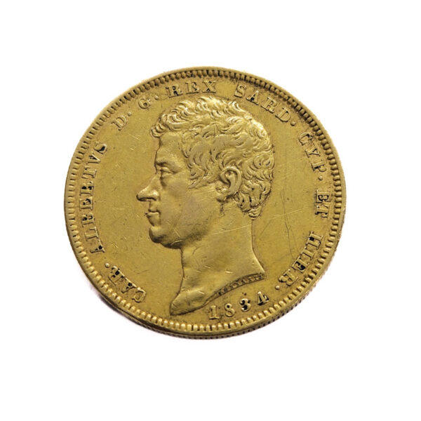 Italy, Sardinia 100 Lire 1834 P Carlo Alberto