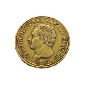 Italy, Sardinia 80 Lire 1825P Carlo Felice
