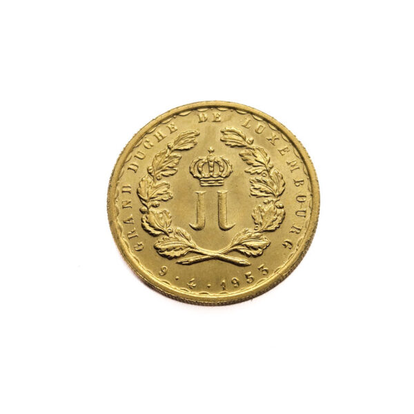 Luxembourg 20 Francs 1953 Charlotte Marriage