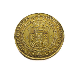 Colombia 8 Escudos 1791-P Carlos IV