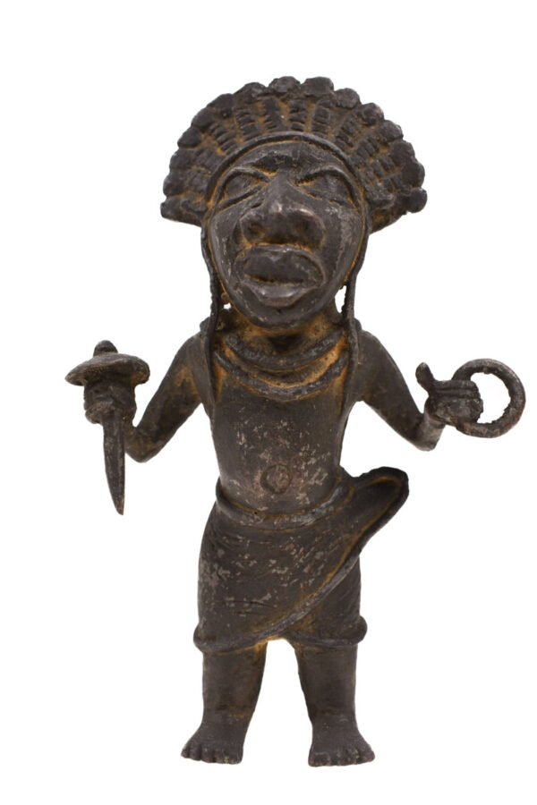 Warrior Figure - Bronze - Edo - Benin