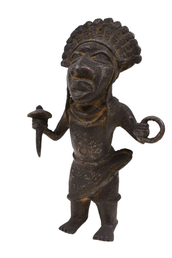 Warrior Figure - Bronze - Edo - Benin
