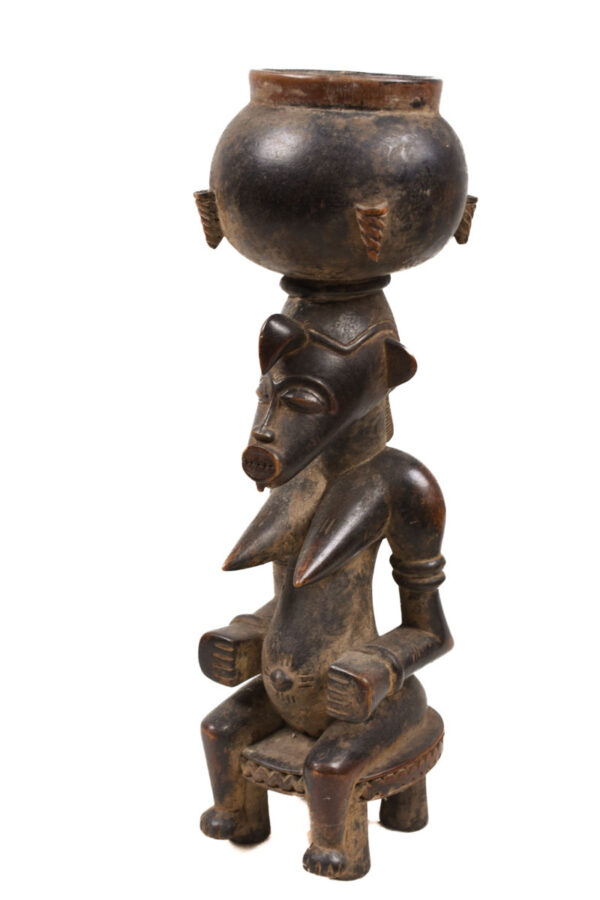 Bowl barier figure - Wood - Senufo - Ivory Coast