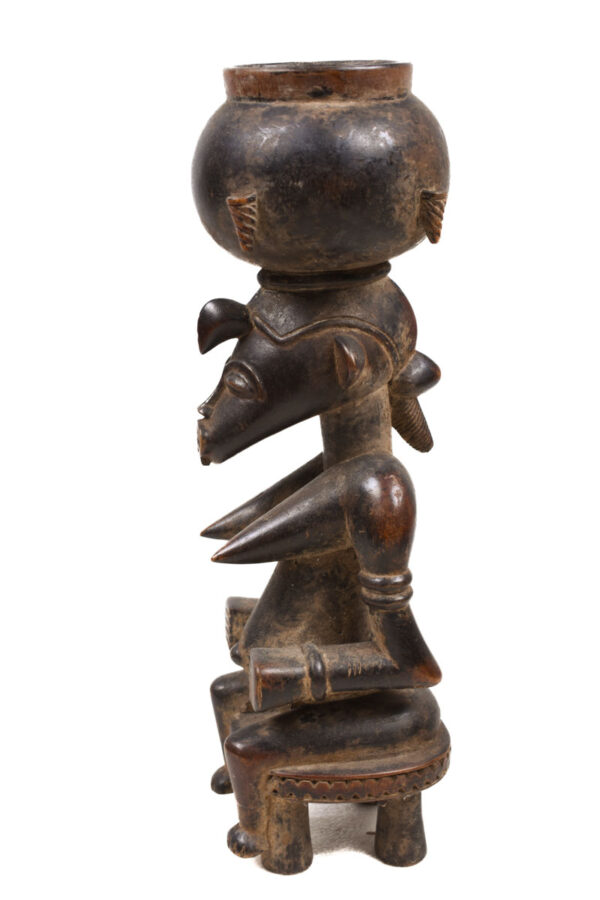 Bowl barier figure - Wood - Senufo - Ivory Coast