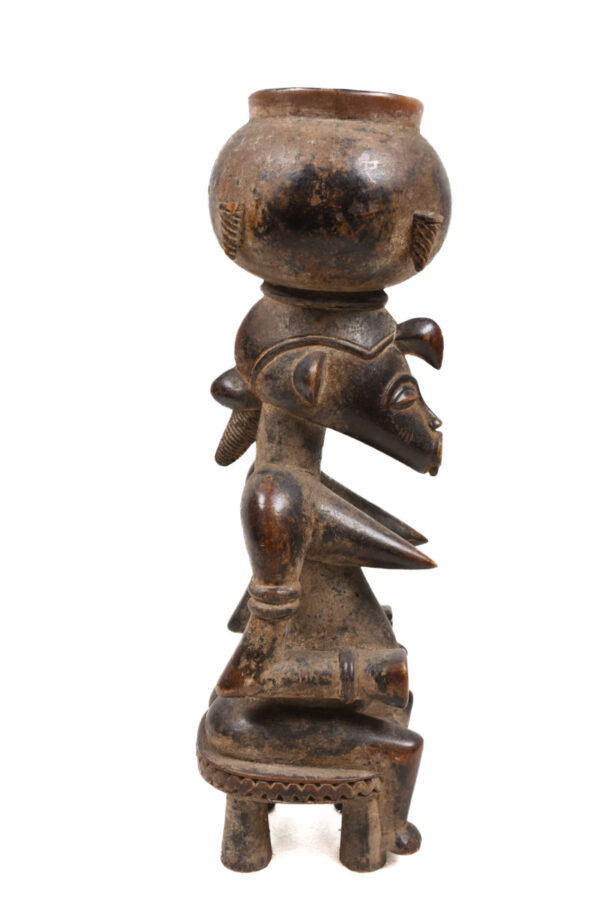 Bowl barier figure - Wood - Senufo - Ivory Coast