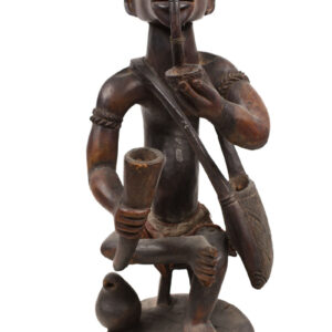 Ancestor Figure - Wood, Glass - Yombe - Congo