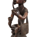 Ancestor Figure - Wood, Glass - Yombe - Congo