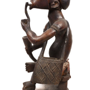 Ancestor Figure - Wood, Glass - Yombe - Congo