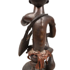 Ancestor Figure - Wood, Glass - Yombe - Congo