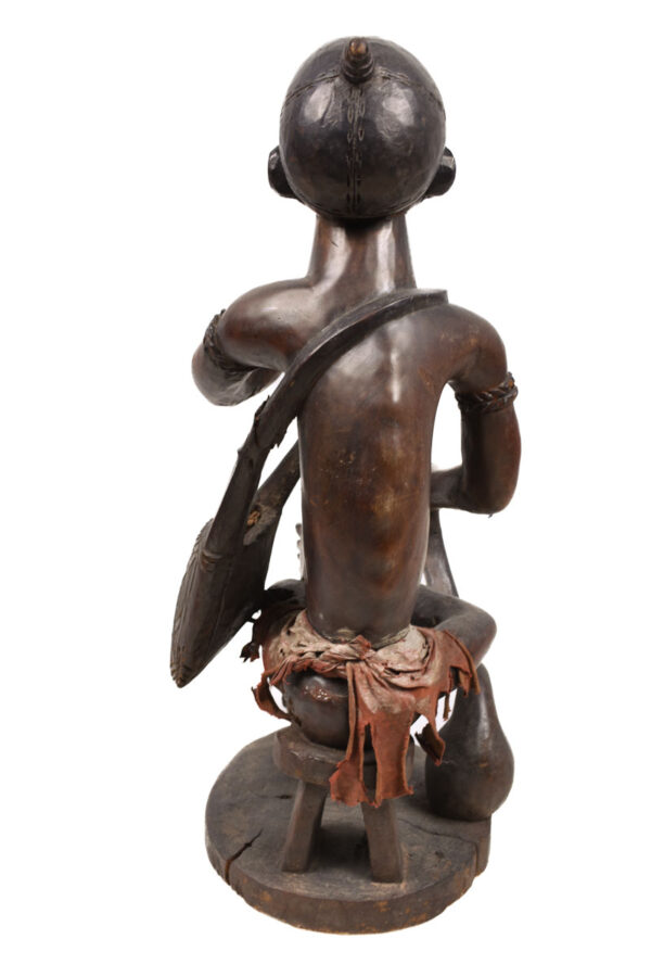 Ancestor Figure - Wood, Glass - Yombe - Congo