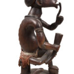 Ancestor Figure - Wood, Glass - Yombe - Congo