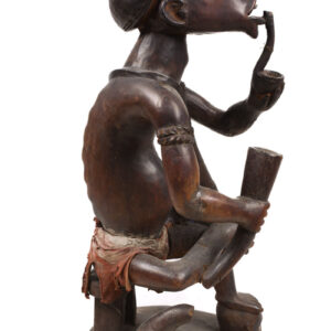 Ancestor Figure - Wood, Glass - Yombe - Congo