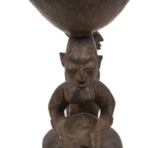 Divination bowl figure - Wood - Yoruba - Nigeria