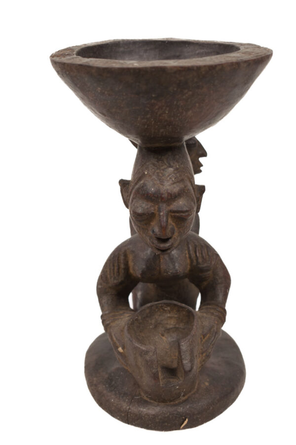 Divination bowl figure - Wood - Yoruba - Nigeria