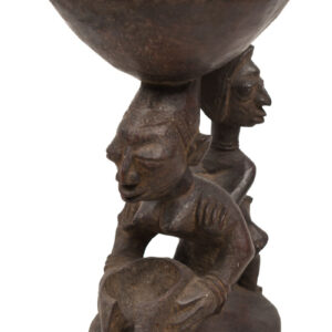 Divination bowl figure - Wood - Yoruba - Nigeria