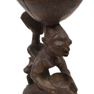 Divination bowl figure - Wood - Yoruba - Nigeria
