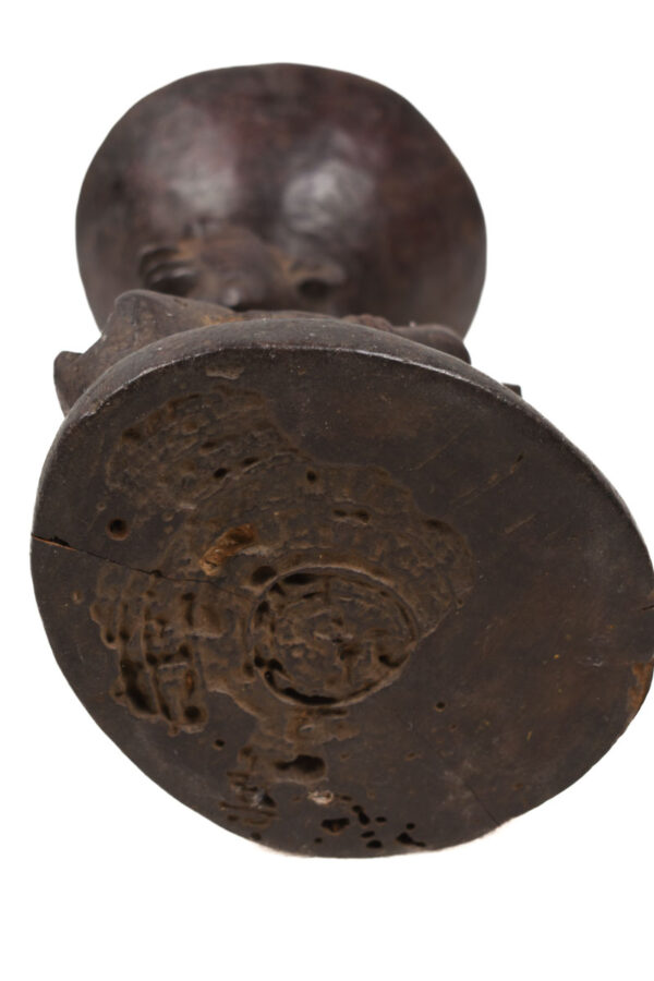 Divination bowl figure - Wood - Yoruba - Nigeria