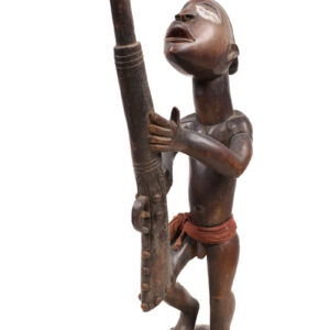 Figure - Wood, Glass, Metal - Yombe - Congo