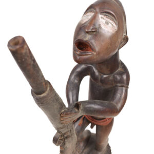 Figure - Wood, Glass, Metal - Yombe - Congo
