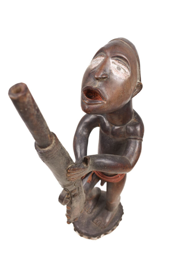 Figure - Wood, Glass, Metal - Yombe - Congo