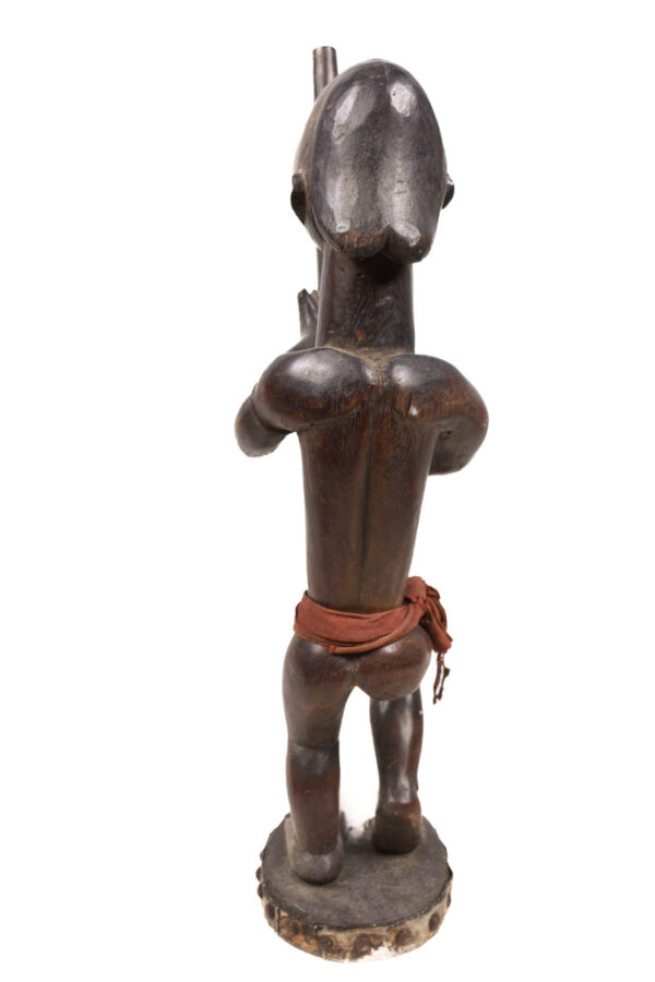 Figure - Wood, Glass, Metal - Yombe - Congo