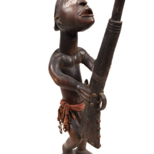 Figure - Wood, Glass, Metal - Yombe - Congo