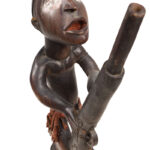 Figure - Wood, Glass, Metal - Yombe - Congo