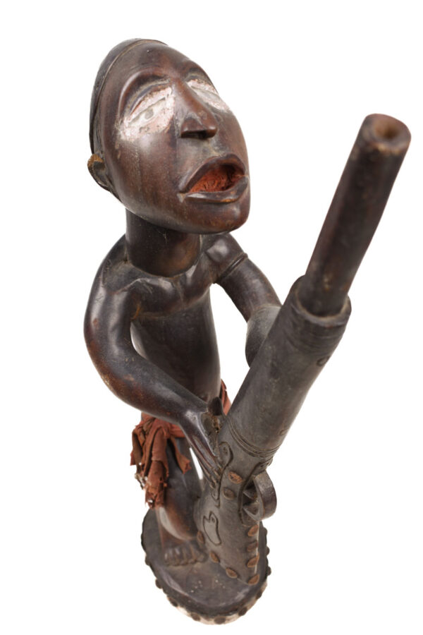 Figure - Wood, Glass, Metal - Yombe - Congo