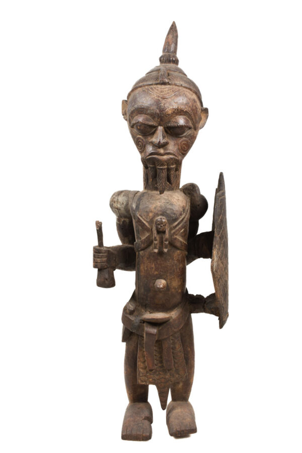 Ancestor figure - Wood- Bena Lulua- DR Congo
