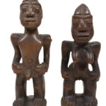 Ibeji Twin Figures - Wood - Yoruba - Nigeria