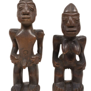 Ibeji Twin Figures - Wood - Yoruba - Nigeria