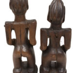 Ibeji Twin Figures - Wood - Yoruba - Nigeria