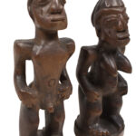 Ibeji Twin Figures - Wood - Yoruba - Nigeria