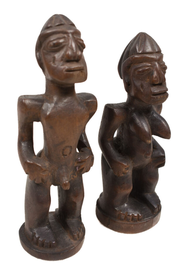 Ibeji Twin Figures - Wood - Yoruba - Nigeria