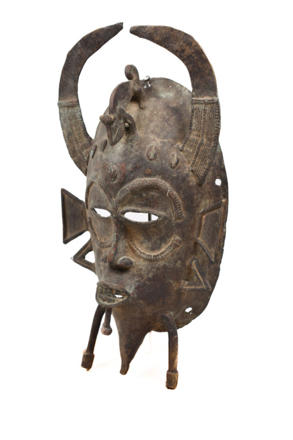 Mask - Bronze - Kpeliye - Senufo - Ivory Coast