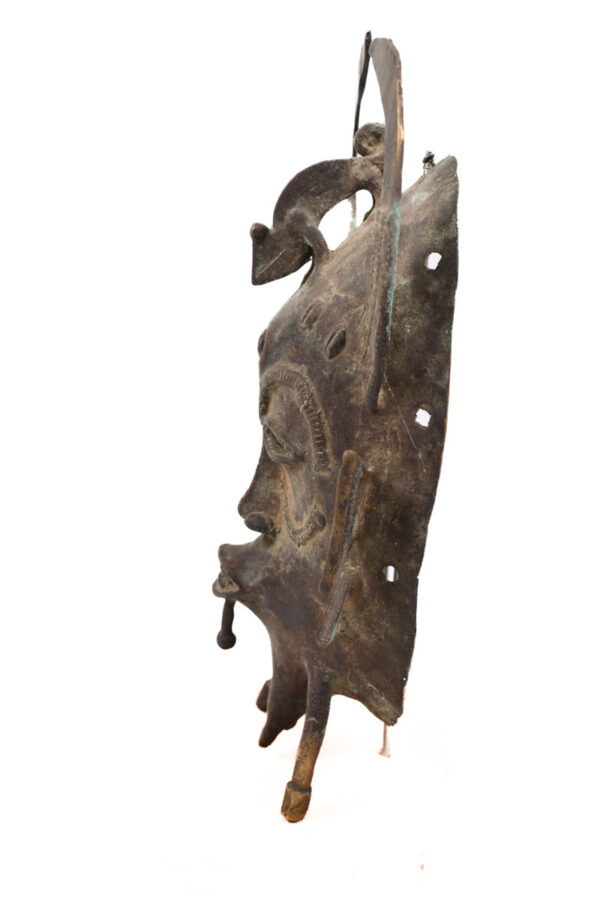 Mask - Bronze - Kpeliye - Senufo - Ivory Coast