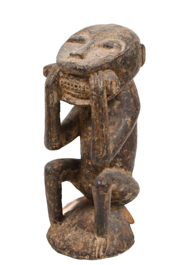 Monkey figure - Wood - Baule - Ivory Coast