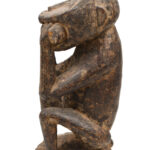 Monkey figure - Wood - Baule - Ivory Coast