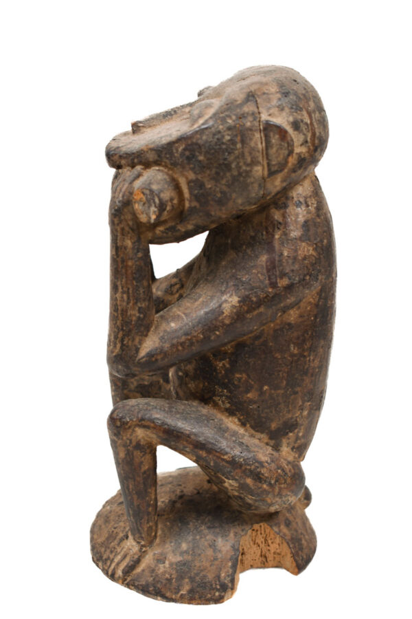 Monkey figure - Wood - Baule - Ivory Coast